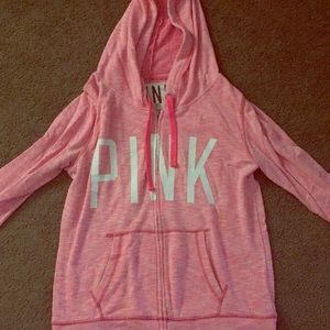 PINK zip up hoodie